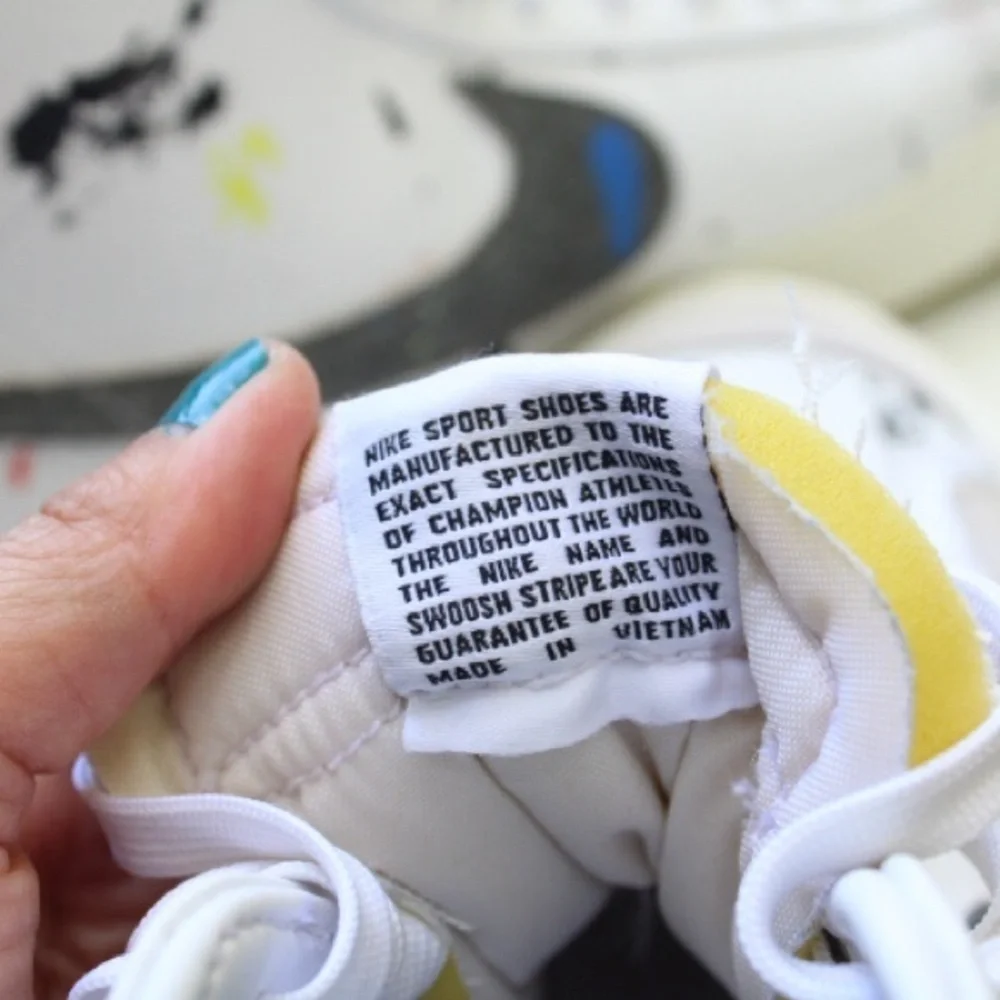 Nike blazer paint splatter sneakers
